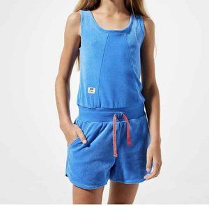 Nike Sportswear Heritage Girls' French Terry Cloth Bodysuit in Pacific Blue